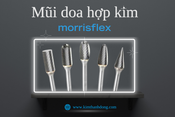 Mũi doa hợp kim chuyên inox bằng tungsten Morrisflex -